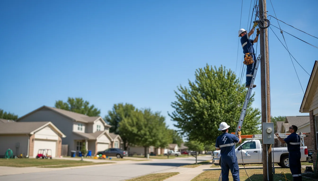 Residential electrician providing installation services in Quakake, PA